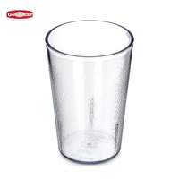 Gobelet en plastique transparent de 20oz/24oz, écologique, résistant au lave-vaisselle, avec logo personnalisé, extérieur texturé, style moderne, pour restaurant Goodman