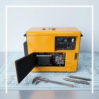 LEEDS 7,5KW/8KW Leiser Dieselgenerator mit Autostart für den Heimgebrauch 220V/380V Nennspannung 60HZ Dreiphasig