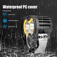 Luces de Coche Ojo de Diablo LED Impermeables Estilo Rockero para Conducción Antiniebla, Accesorios Decorativos Dinámicos para Camioneta Todoterreno y Motocicleta