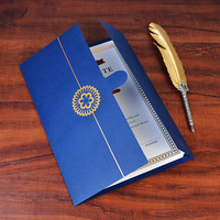 Porte-documents A4 personnalisé pour contrats, lettres d'invitation, certificats, fabriqué en Chine, sans impression
