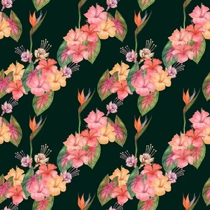 ผ้าออร์แกนซ่าพิมพ์ลายดอกไม้คุณภาพสูง 120 GSM สำหรับตัดเย็บเสื้อผ้าสตรีชาวเอเชียและงานตัดเย็บชุดเดรส - Product Image 3