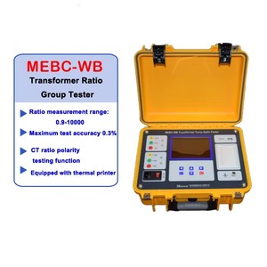 Analyseur de transformateur numérique MEBC-WB CT, ensemble de test de résistance des enroulements TTR, compteur de rapport de tours, analyseur de tension 220V, instrument - Product Image 3