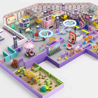 Equipo de juegos interior directo de fábrica: Estación de energía temática, red de juegos, gimnasio de juegos, toboganes en espiral, piscina de bolas, arenero, domo