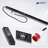 PDU intelligent à boîtier métallique avec comptage intégré, norme BS 1363, pour application en rack de serveur haute densité à Singapour