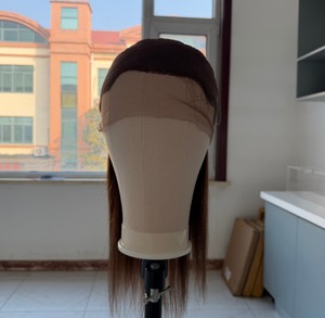 คุณภาพดีที่สุด ขนาด <span class=keywords><strong>12</strong></span> <span class=keywords><strong>นิ้ว</strong></span> ความหนาแน่น 130% ขนาด<span class=keywords><strong>กลาง</strong></span> # วิกผมสีน้ำตาล 4 สี แบบ Yaki  วิกผมแท้ 100% แบบเต็มศีรษะ - Product Image 2