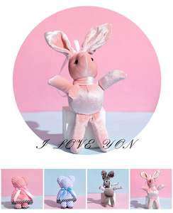 Artículos de Venta Rápida: Hermosa Taza Alta de Cerámica Rosa con Cuchara, Osito de Peluche o Conejo de Peluche para Regalos de Boda Personalizados - Product Image 6