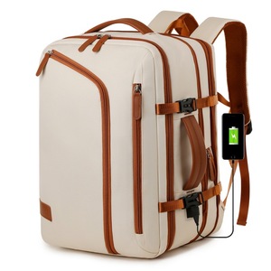 <b>Large</b> Capacity <b>Backpack</b> 16-Inch Laptop Travel Bag Waterproof Business Trip Student Schoolbag Solid Color Men's and Women's - Product Image 1