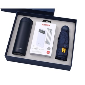 Nuevo Set de Regalo Empresarial: Taza Leku, Batería Externa, Paraguas 50%, Botella de Agua Elegante, Cápsula Moderna de Diseño Simple, Acero Inoxidable con Logotipo - Product Image 2