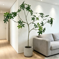 Plante artificielle Schefflera Fortune en gros pour intérieur et extérieur, maison, bureau, mariage, décoration paysagère écologique
