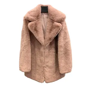 Fake Fur Plus Size Long Coats Customized Jackets Teddy Bear Faux Fur Coat
