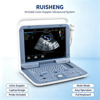 Laptop Tipe Portabel Color Doppler Ultrasound 8 Probe 2.5-14.5MHz Baterai Terpasang Penyimpanan 500GB Klinik Rumah Sakit Hewan