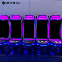 Machine de jeu d'arcade commerciale à pousser les pièces, jeu de la chance à monnayeur avec son réaliste pour les zones de jeux