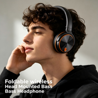 Auriculares Inalámbricos Plegables con Bajos Potentes, 450mAh, Controlador de 40mm, 5-10H de Reproducción, Ergonómicos y Portátiles, Novedad 2026