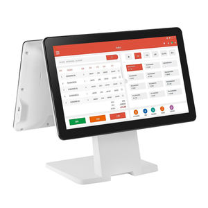 เครื่องพีโอเอสแบบ all-in-One ขนาด15.6นิ้วเครื่องคิดเงินหน้าจอสัมผัสแบบคู่พร้อมช่องซีพียู I5 J1900 I3สำหรับใช้ในร้านค้า - Product Image 2