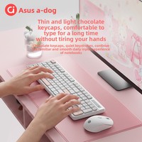 Untuk Set Keyboard dan Mouse Nirkabel A-Dou WK80 - Desain Ergonomis Tahan Air, Termasuk Baterai AA, Tersedia dalam Stok