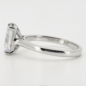 5CT S925 <span class=keywords><strong>18K</strong></span> позолоченные D-цветные кольца из муассанита с драгоценными камнями элегантное классическое свадебное кольцо с короной с муассанитом - Product Image 6