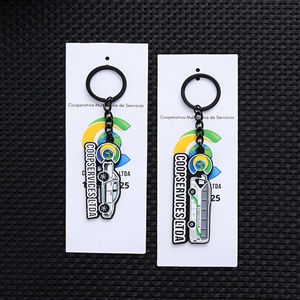 Porte-clés personnalisé avec logo sur mesure, en alliage de zinc émaillé souple, motif dessin animé, pour sac, breloque de luxe, fabriqué en usine - Product Image 6