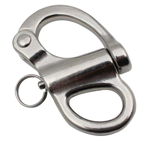 Mousqueton rotatif à dégagement rapide manuel en acier inoxydable, type US, auto-bloquant, accessoires marins - Product Image 6