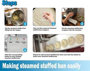 Máquina para Hacer Shao-Mai Semiautomática con Motor, Acero Inoxidable 304, Alta Capacidad 900-1200 Piezas/h, Máquina para Hacer Siomai, Siu Mai - Product Image 5