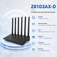 Routeur Mesh Intelligent OpenWrt AX3000 MT7981 WiFi 6, Double Bande Universelle, Grande Portée, Gigabit, Pare-feu Sans Fil Domestique, VPN