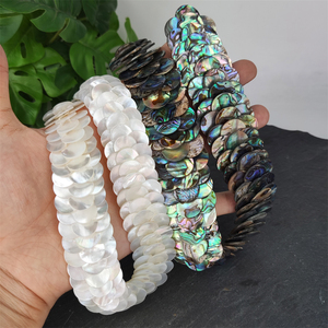 Collar de Concha de Abulón Natural de Alta Calidad, Joyería de Concha Marina Colorida, Collar de Escamas de Pescado para Mujer, Joyería de Verano - Product Image 5