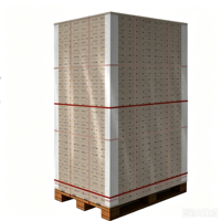 Sacs en plastique standard LDPE pour vêtements, film de protection pour palettes avec trous pour fruits frais