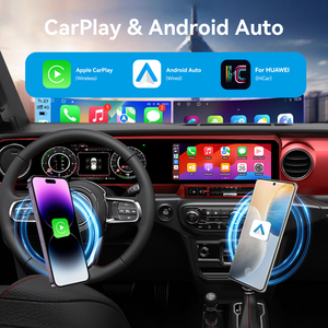 10.9 ''carplay + cụm kỹ thuật số cho Jeep wrangle 2018 2021 xe đài phát thanh GPS navigation đa phương tiện Video <span class=keywords><strong>Player</strong></span> HD cảm ứng dài màn hình - Product Image 3