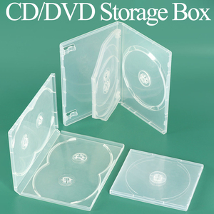 SUNSHING - Cajas de DVD de Plástico con Logotipo Personalizado, Cierre M-Lock de 14 mm, Paquete Múltiple, Caja Negra para Películas y Juegos, Caja Delgada Transparente para Discos de CD, DVD y Blu-Ray con 27 mm - Product Image 1
