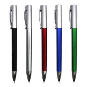 Bolígrafo de Plástico con Tinta Negra, para Oficina y Escuela, Multicolor, con Clip Metálico Plateado, Diseño Giratorio, para Regalo Promocional Empresarial - Product Image 1