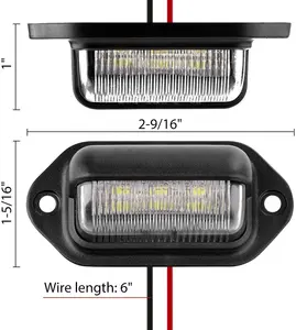 Luce targa a LED per auto con luce di cortesia a LED 12V personalizzata