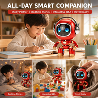 Robot de conversation vocal intelligent IA, compagnon de bureau interactif, mini robot de bureau ambulant pour enfants, parle et discute