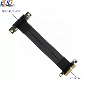 90 Degree PCI Express 3.0 4x Slot to PCI-E x4 Riser Card Extension Cable 10-100CM