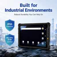 Tablette Android robuste pour le travail sur le terrain, travaux de construction en extérieur, 10 pouces, IP65, 10000 mAh, 8 Go, 128 Go, 5G, WiFi, NFC, OEM personnalisé