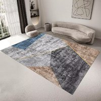 Moderner Luxus Nordischer Wohnzimmerteppich Polyester-Teppich Großformatige Teppiche und Läufer Innenbodenmatte