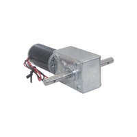 Moteur à courant continu à aimant permanent étanche 12V 24V à axe à 90 degrés, petit, autobloquant, avec boîte de vitesses à vis sans fin, micromoteur