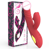 Vibrateur Lèvres Rouges pour Femme, 5 Fréquences, Télescopique, pour Morsures et Léchage Vaginal, Dispositif de Masturbation, Jouet Sexuel Tendance