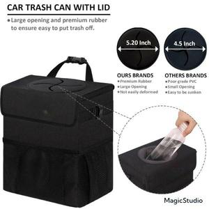 Bán Buôn Xe Thùng Rác Có Thể Tổ Chức Lưu Trữ Hộp Đóng Mở Màu Đen Không Thấm Nước Xe Thùng Rác Lon Rò Rỉ Bằng Chứng Xe Thùng Rác Có Thể - Product Image 2