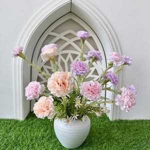 ดอกไม้ประดิษฐ์ ดอกชบา 3 หัว สำหรับตกแต่งบ้าน งานแต่งงาน - Product Image 3