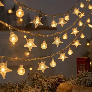 Cross Border Led Full Sky Star Laagspannings Licht String Kerst Decoratie Supermarkt