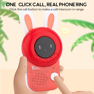 Zhorya 2 pièces Mini talkies-walkies <span class=keywords><strong>Interphone</strong></span> Radio pour enfants 3Km Transmission émetteur-récepteur jouets interactifs pour les enfants - Product Image 4