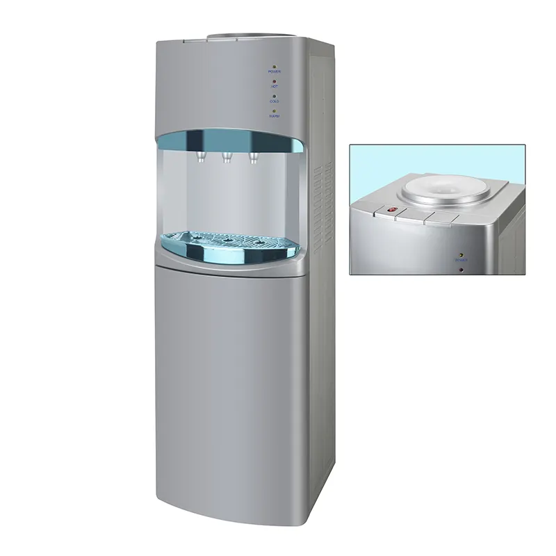自立型コンプレッサーro温水および冷水ディスペンサー/ウォーターボトルクーラー