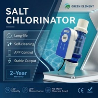 Générateur de sel autonettoyant Green Element pour piscines résidentielles avec cellule en titane et contrôle par application – Vente directe usine