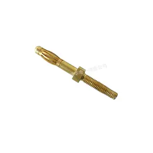 YUHUA popular 2.5mm cobre banana plug auto peças sobressalentes eixo roscado