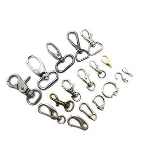 Wholesale Metal Large Plate Buckle Key Chain Handbag Leather Hardware Accessories Bag Strap Zinc Alloy Lobster <b>Hook</b> Manufacturer - Product Image 5