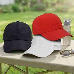 Lightweight Laser Perforated Camping <b>Hat</b> Sweat Wicking Plastic Buckle Custom Embroidery for <b>Golf</b> Hiking Outdoor <b>Sun</b> Headwear - Product Image 1