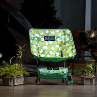 Chaises de camping pliantes légères de poche orange modernes pour voyage plage pique-nique randonnée chaise de lune compacte pliable en plein air
