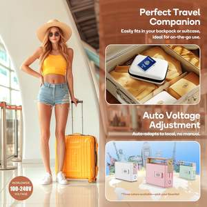 Plancha de vapor portátil de viaje, vaporera de mano con voltaje Global 100-240V para planchas eléctricas de ropa - Product Image 4