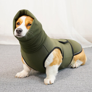 Chaleco con Capucha para Perros con Cancelación de Ruido, Azul Oscuro, Verde Militar, para las Cuatro Estaciones, Ropa Anti-Ansiedad para Mascotas - Product Image 2