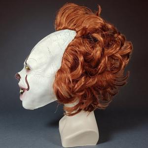 Sonrisa resurrección Payaso Máscara de látex Evento de Halloween Horror Mal Maquillaje Prop Sangre Boca Bucktooth Peluca Auriculares - Product Image 5