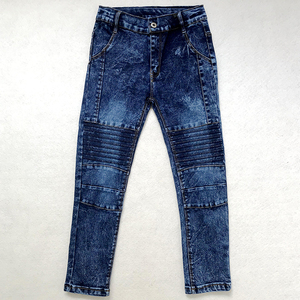 Pantalones Vaqueros para Niños, Estilo Moderno 2021, Lavados, Azules, para Niños Pequeños - Product Image 1